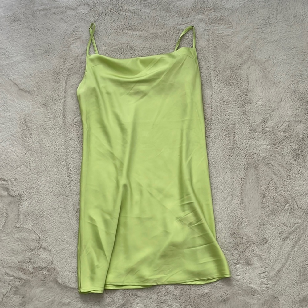 F21 Neon Green Mini Dress